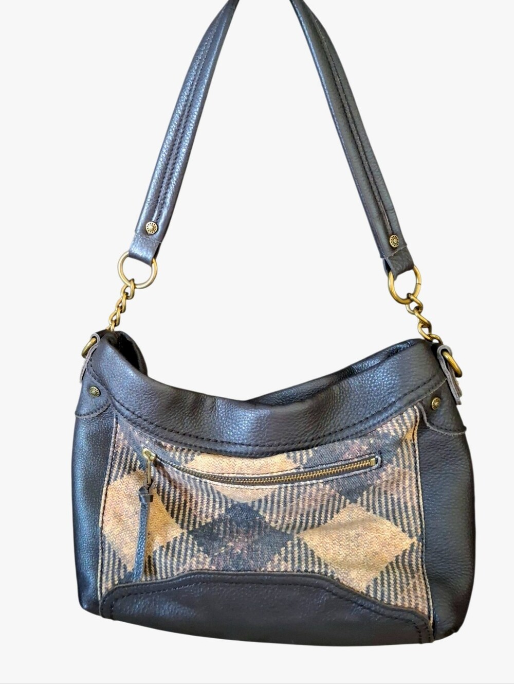The Sak Tahoe "Cocoa Heritage" Plaid Hobo Bag
